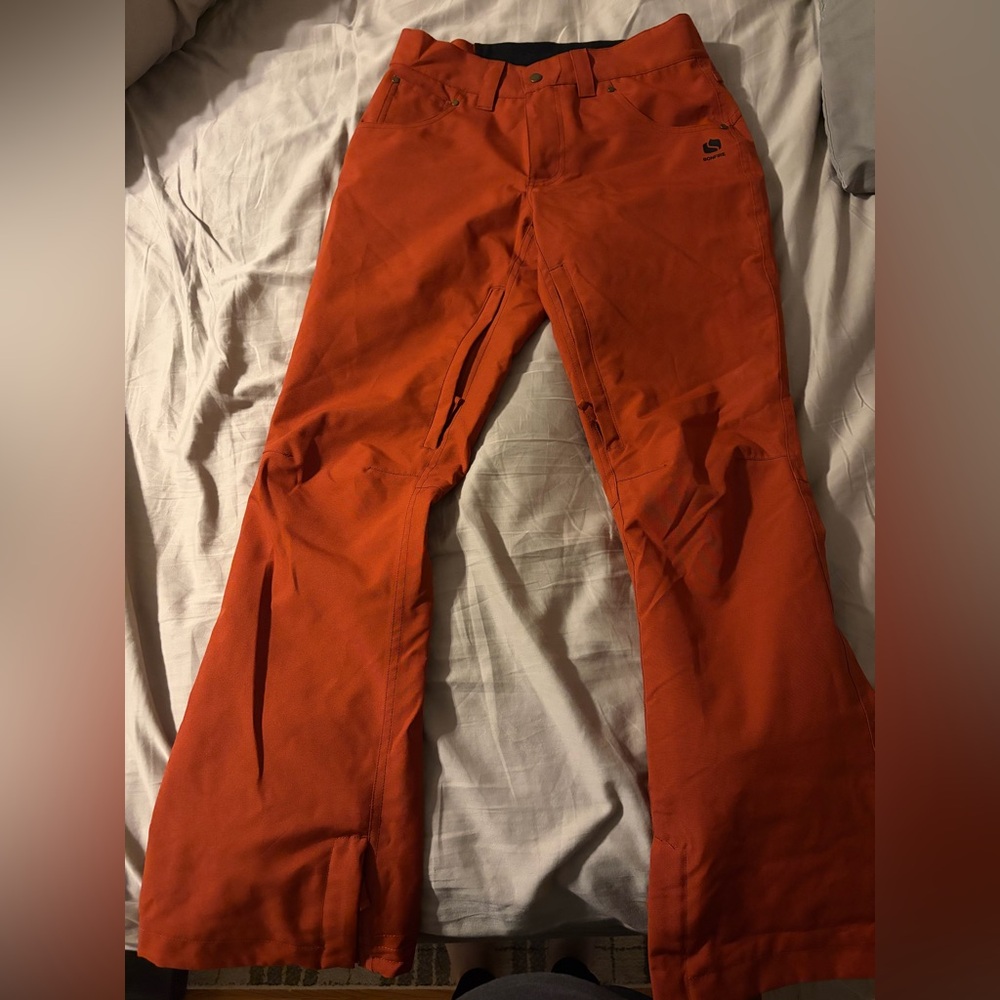 Women’s Burnt Orange Snow Pants